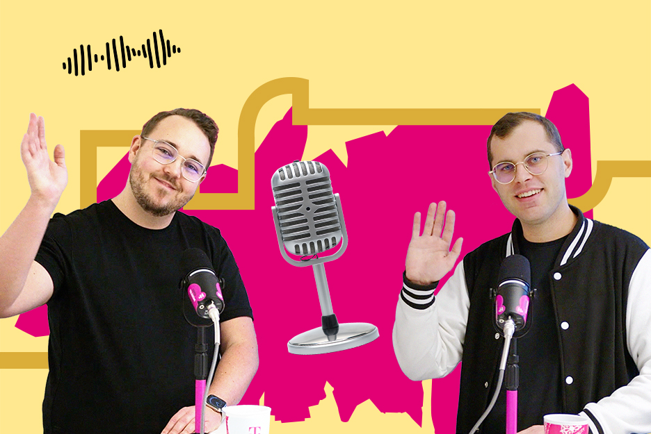 Bild von Stefan-Adrian Demele und Dennis Kasper, Hosts von Radio T Cloud Public