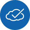 Icon Cloud with checkmark