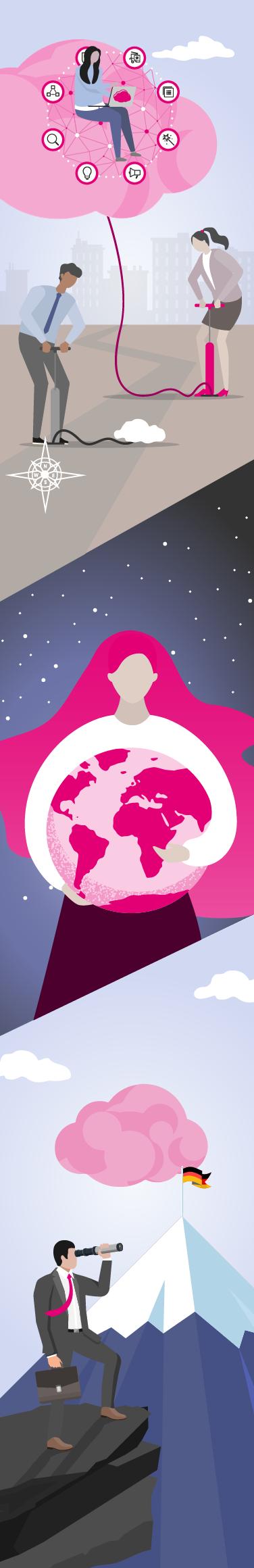 Illustration Business Navigator: About T Cloud Public