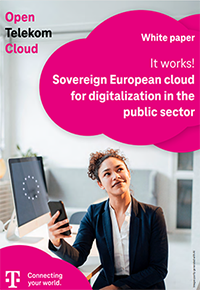 Cover sheet of the whitepaper The public cloud in the public sector