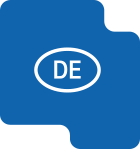 Icon with DE badge