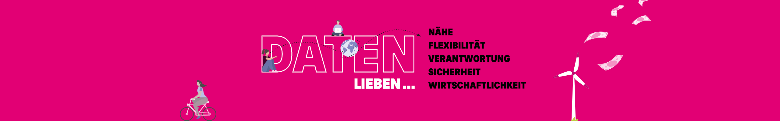 Daten lieben Nähe, Flexibilität, Verantwortung, Sicherheit, Wirtschaftlichkeit